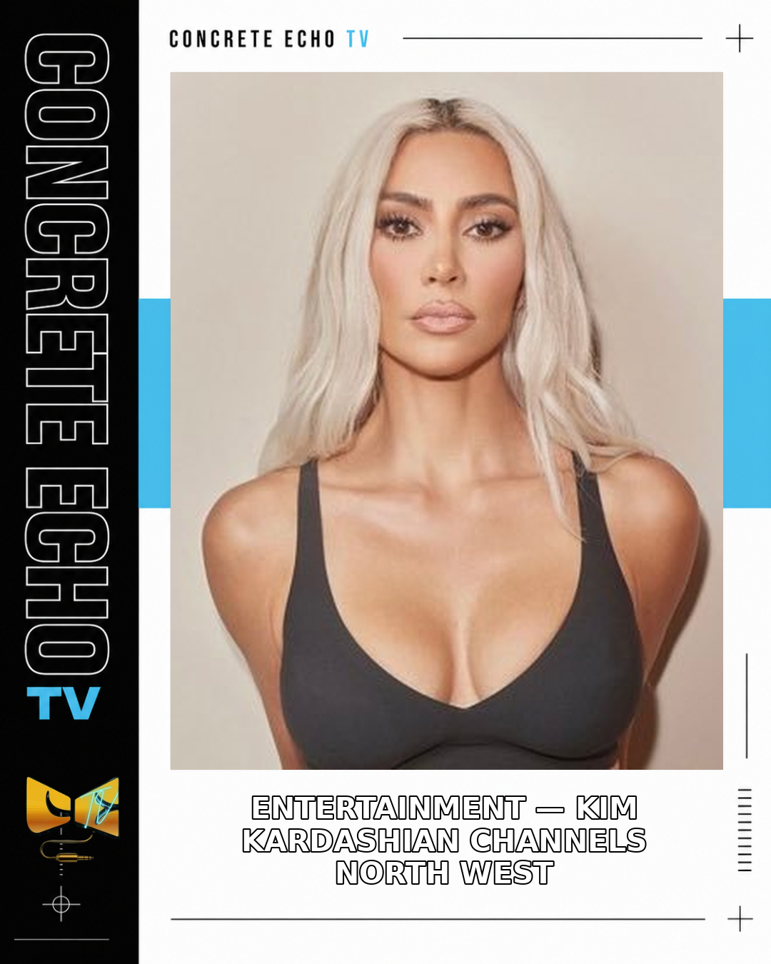 Kim Kardashian Channels North West With Blue Hair in a Circulating Halloween Clip