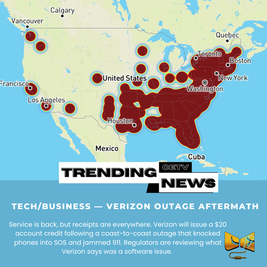 Tech/Business — Verizon outage aftermath