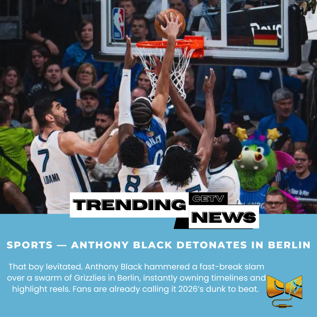 Sports — Anthony Black detonates in Berlin