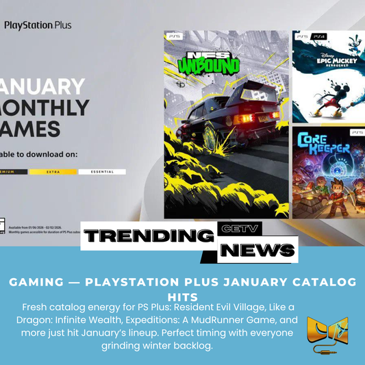 Gaming — PlayStation Plus January catalog hits