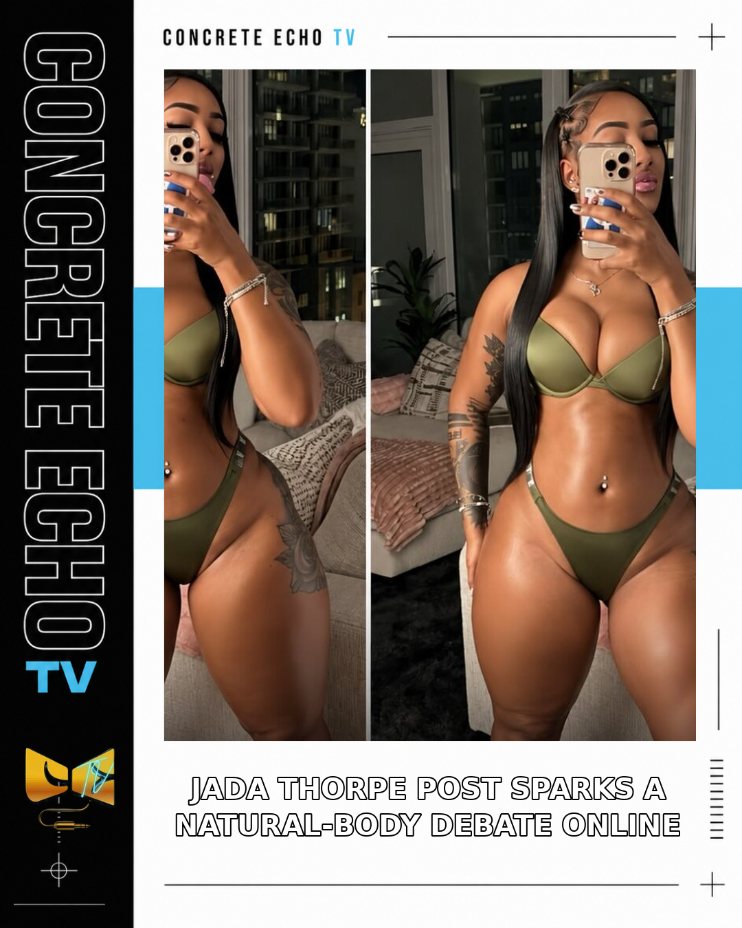 Jada Thorpe Post Sparks a Natural-Body Debate Online