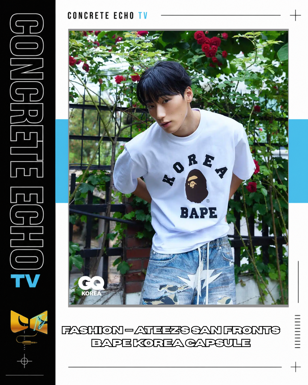 FASHION — ATEEZ’S SAN FRONTS BAPE KOREA CAPSULE