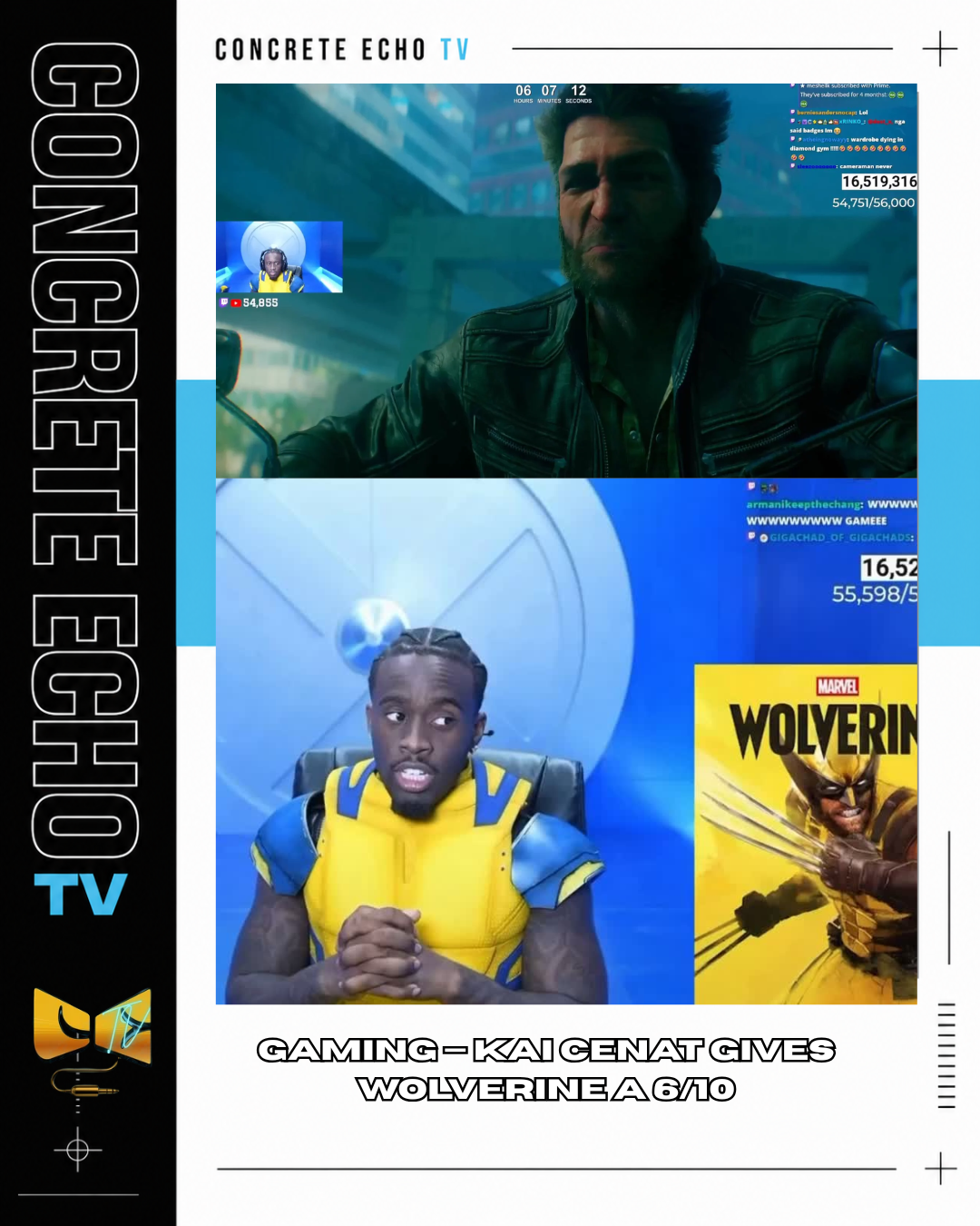 GAMING — KAI CENAT GIVES WOLVERINE A 6/10