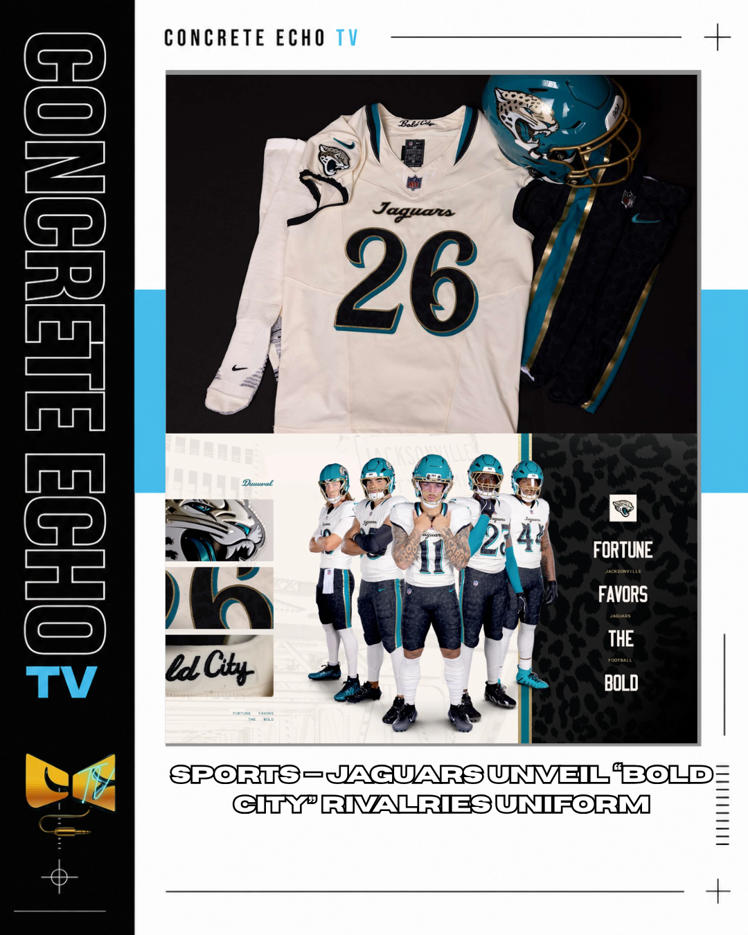 SPORTS — JAGUARS UNVEIL “BOLD CITY” RIVALRIES UNIFORM