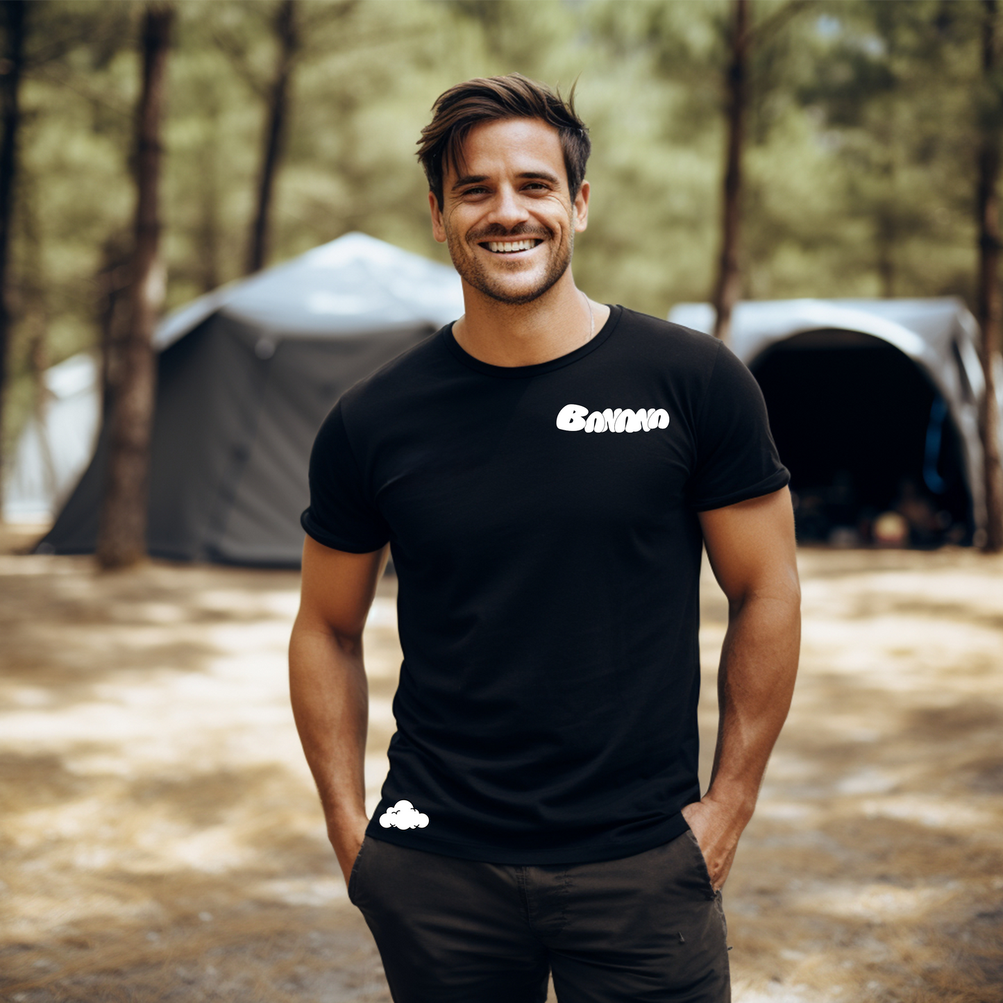 Banana Klouds Signature Tee – Black (Unisex)