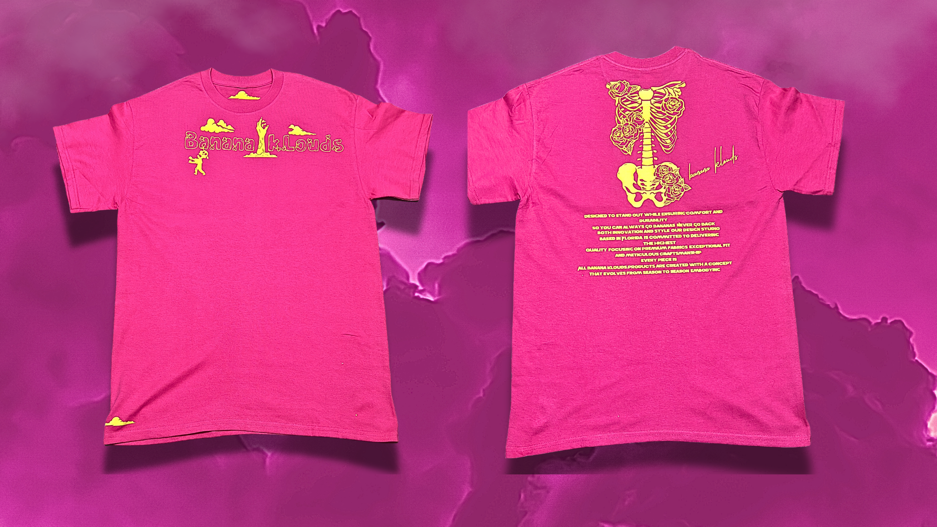Banana Nightmare Paradise Shirt – Banana Klouds (Pink)