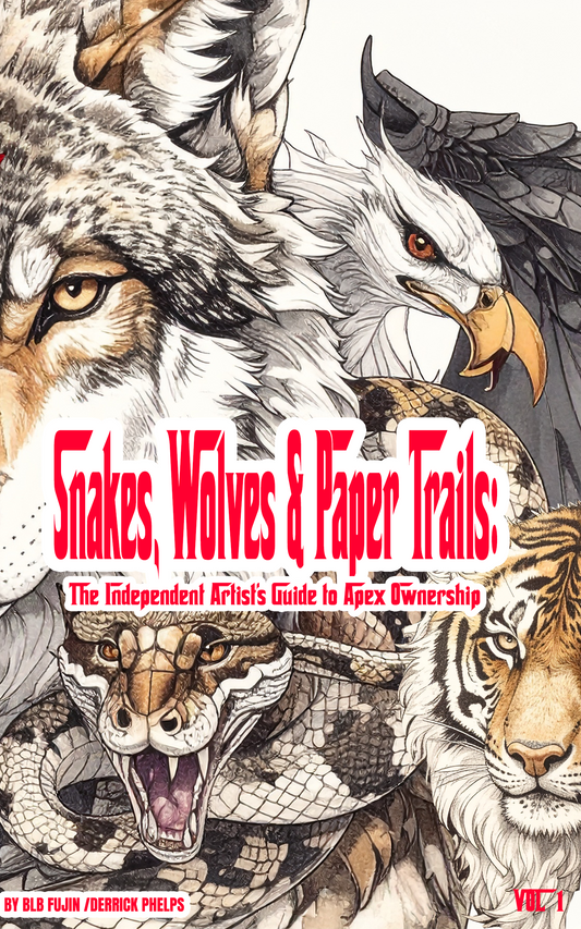Snakes, Wolves & Paper Trails (Digital eBook) The Independent Artist’s Guide to Apex Ownership – Volume 1 By BLB Fujin (Derrick Phelps)