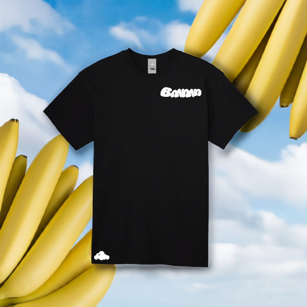 Banana Klouds Signature Tee – Black (Unisex)