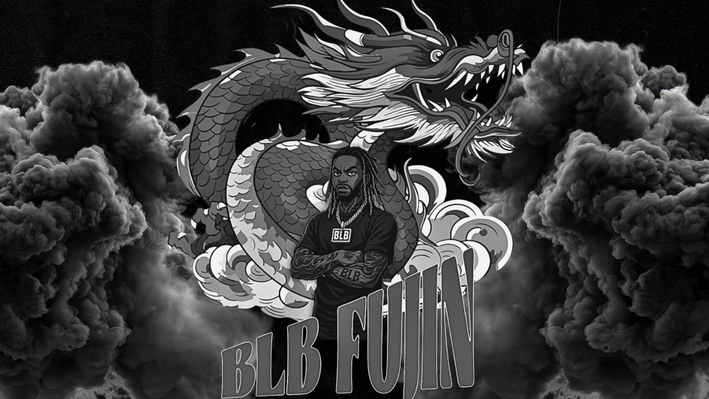BLBFUJIN dragon beat store hero artwork – trap, R&B, drill instrumentals